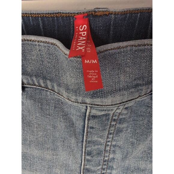 Spanx distressed faded pull on ankle skinny leggings med - Picture 3 of 3